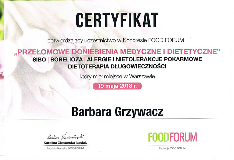 Kongres Food Forum – Przełomowe doniesienia medyczne i dietetyczne – SIBO, borelioza, alergie i nietolerancje pokarmowe